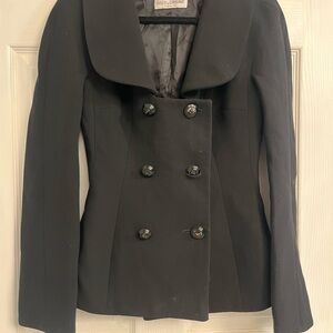 Dolce & Gabbana Black Double-Breasted Coat